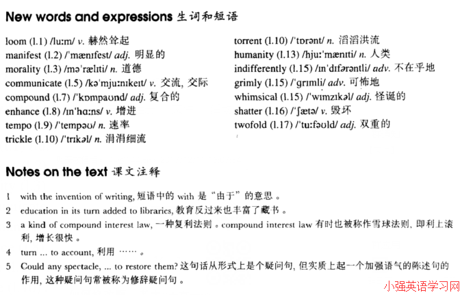 Lesson 22 Knowledge and progress 知识和进步 